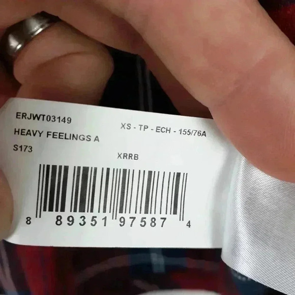 Roxy Flannel Shirt Size XS EUC - Picture 7 of 7